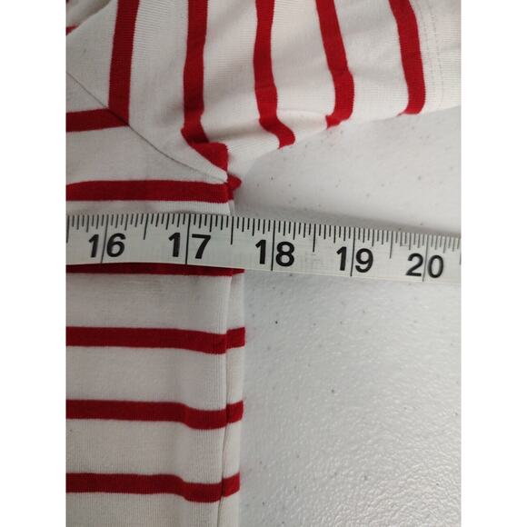 Tommy Hilfiger Striped Cold Shoulder Top Button Detail Casual Blouse SP - Picture 4 of 7